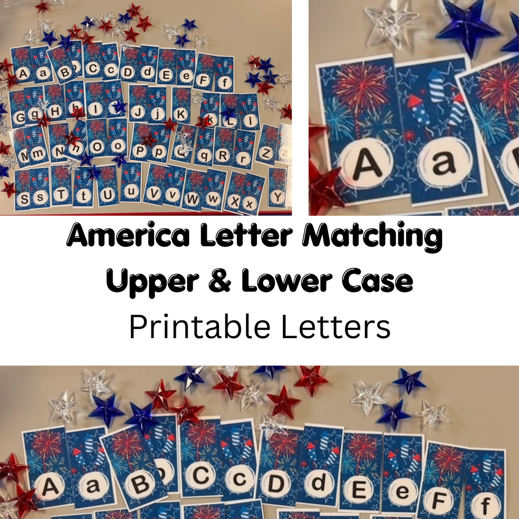 Fireworks & Rockets ABC Matching — Digital Download