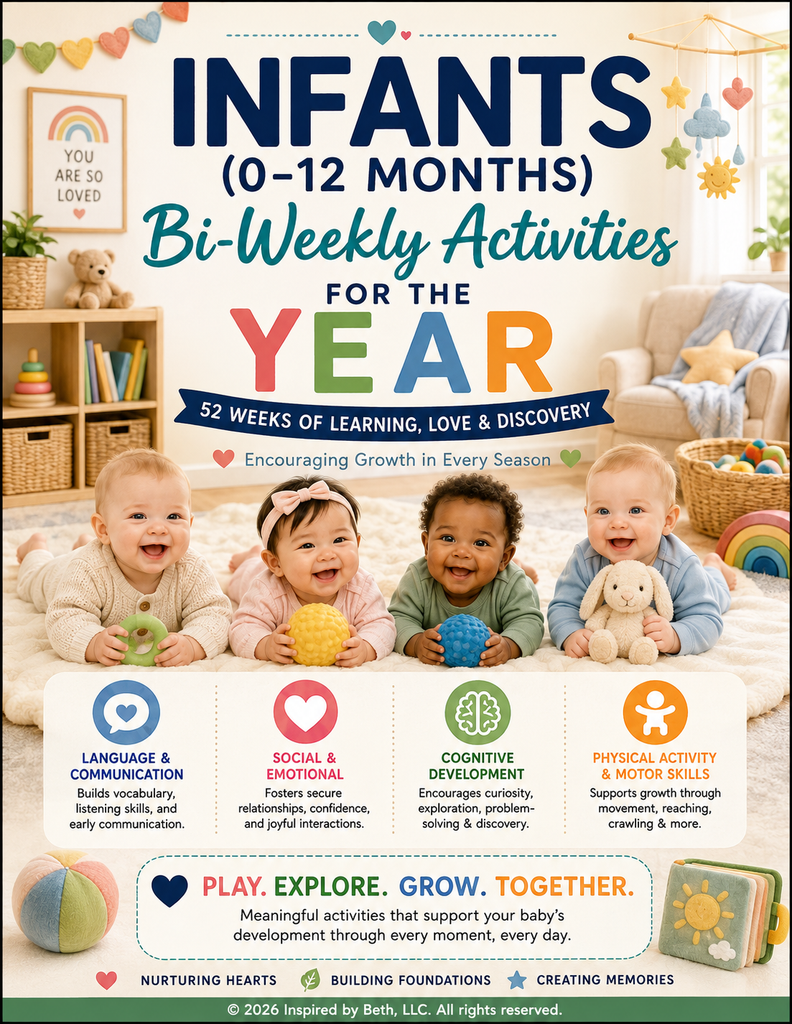 Infant Curriculum Bundle (Birth–12 Months) | 52 Weeks of Bi-Weekly Lesson Plans & Activities | Digital Download
