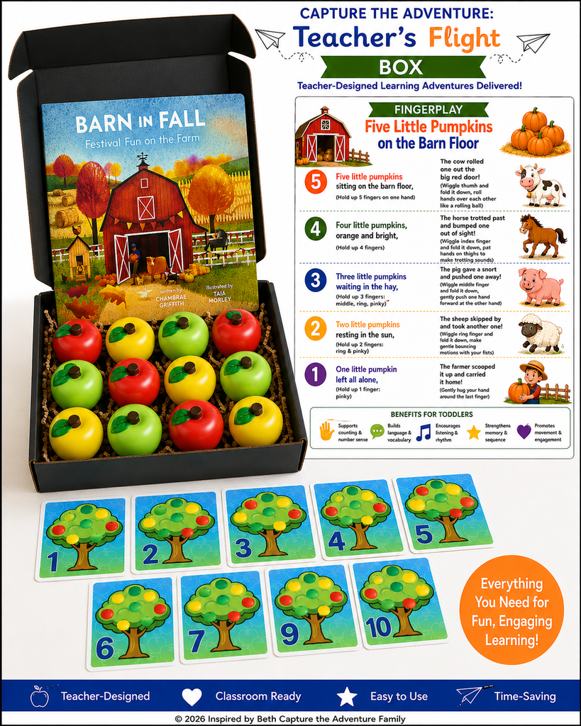 SEPTEMBER Capture the Adventure: Teacher's Flight Subscription Box (Ages 2-5 yrs old)