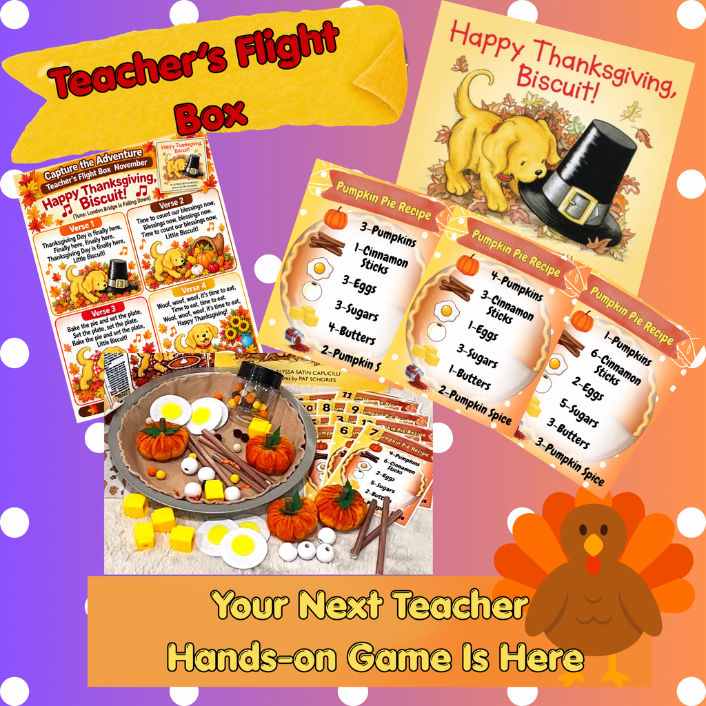 NOVEMBER Capture the Adventure: Teacher's Flight Subscription Box (Ages 2-5 yrs old)