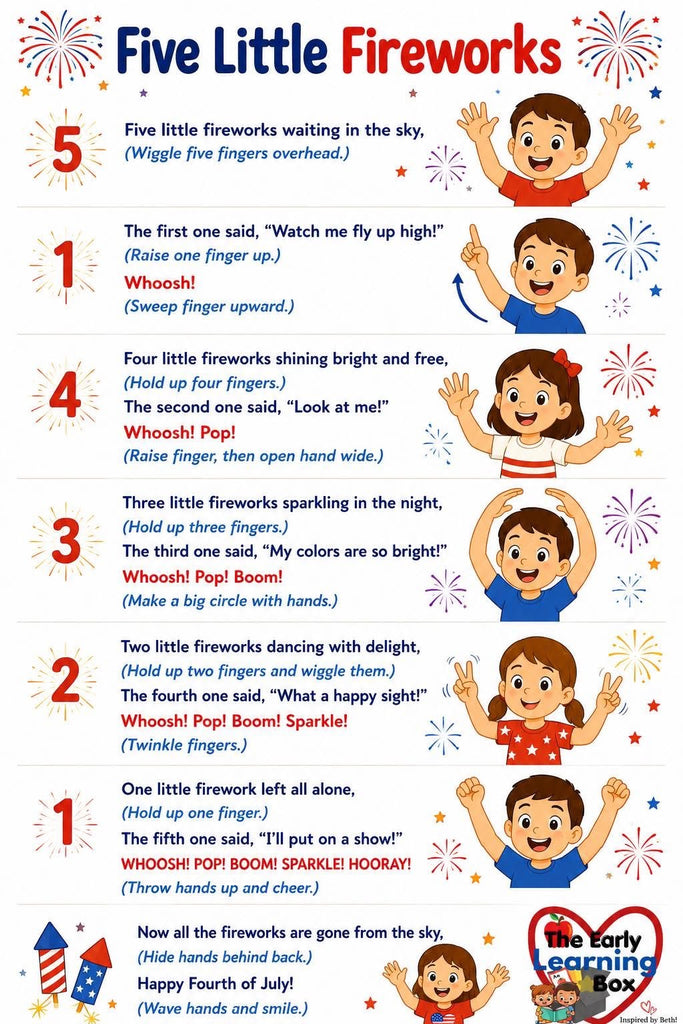 FREE Five Little Fireworks-Digital Copy