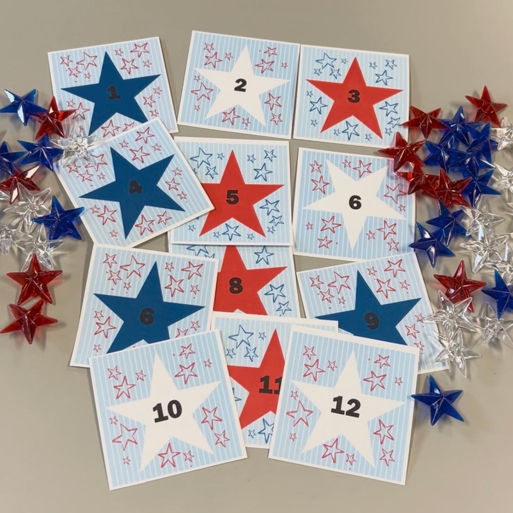 Stars Number Cards — Printed & Laminated