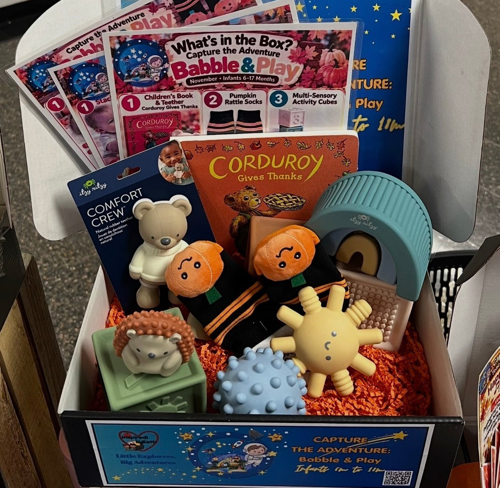 NOVEMBER Capture the Adventure: Babble & Play Infant Subscription Box (Ages 0–17 mo)