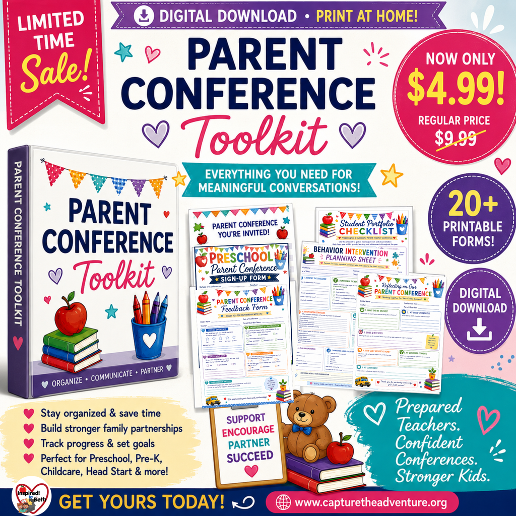 Parent Conference Toolkit | 20+ Printable Childcare & Preschool Forms | Digital Download