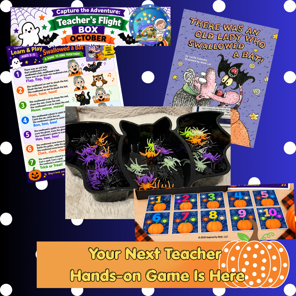 OCTOBER Capture the Adventure: Teacher's Flight Subscription Box (Ages 2-5 yrs old)